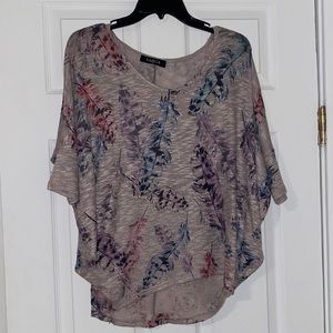 Floral knit sweater
